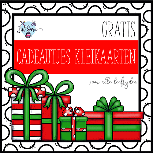 Kerst kleikaarten - Juf Sara