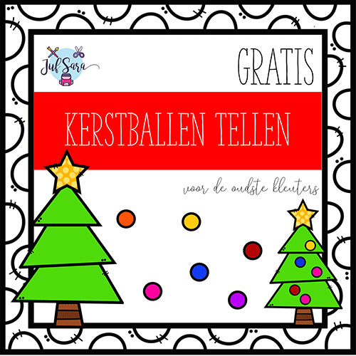Kerstballen tellen - Juf Sara